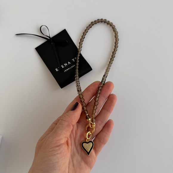 685 Smoke Quartz Stone Necklace - Picture 6 of 6